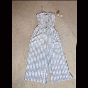 🤍💙Flowy Striped Jumpsuit